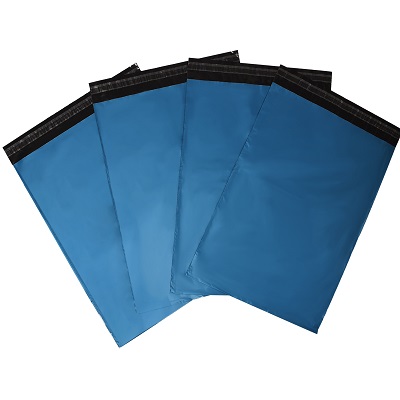 100 x Metallic Blue Mailing Bags 13